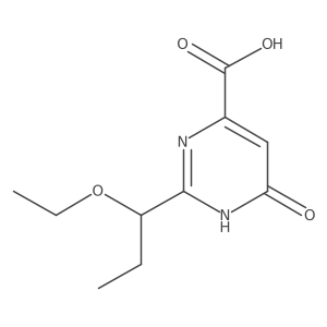 2-(1-Ethoxypropyl)-6-oxo-3,6-dihydropyrimidine-4-carboxylic acid Structure
