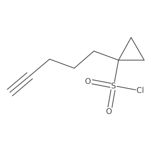 1-(Pent-4-yn-1-yl)cyclopropane-1-sulfonyl chloride Structure