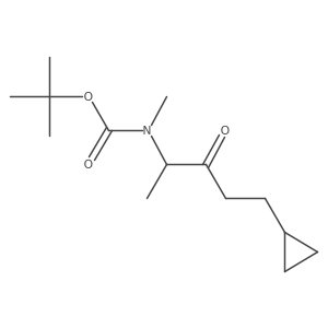 tert-butyl N-(5-cyclopropyl-3-oxopentan-2-yl)-N-methylcarbamate Structure