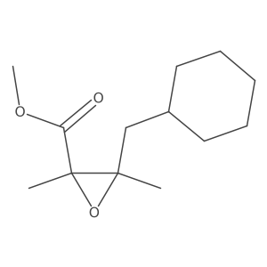 Methyl 3-(cyclohexylmethyl)-2,3-dimethyloxirane-2-carboxylate结构式