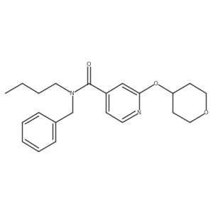 N-benzyl-N-butyl-2-((tetrahydro-2H-pyran-4-yl)oxy)isonicotinamide Structure