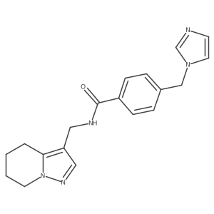 4-((1H-imidazol-1-yl)methyl)-N-((4,5,6,7-tetrahydropyrazolo[1,5-a]pyridin-3-yl)methyl)benzamide结构式