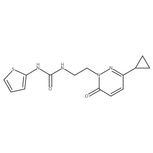 1-(2-(3-cyclopropyl-6-oxopyridazin-1(6H)-yl)ethyl)-3-(thiophen-2-yl)urea Structure
