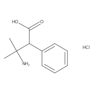 3-Amino-3-methyl-2-phenylbutanoic acid hydrochloride Structure
