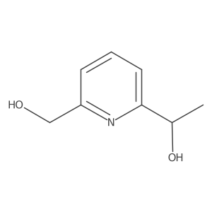 (R)-1-(6-(Hydroxymethyl)pyridin-2-yl)ethan-1-ol结构式