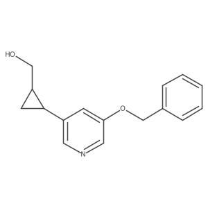 (2-(5-(Benzyloxy)pyridin-3-YL)cyclopropyl)methanol结构式