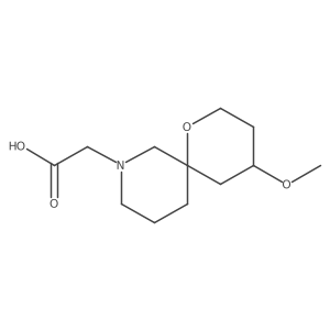 2-(4-Methoxy-1-oxa-8-azaspiro[5.5]undecan-8-yl)acetic acid Structure
