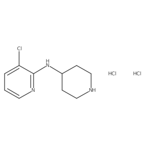 3-chloro-N-(piperidin-4-yl)pyridin-2-amine dihydrochloride结构式