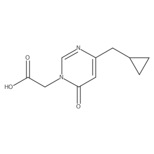 2-(4-(cyclopropylmethyl)-6-oxopyrimidin-1(6H)-yl)acetic acid结构式