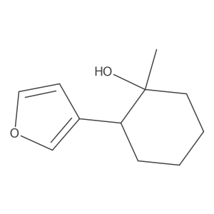 2-(Furan-3-yl)-1-methylcyclohexan-1-ol结构式