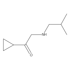 1-Cyclopropyl-2-[(2-methylpropyl)amino]ethan-1-one结构式