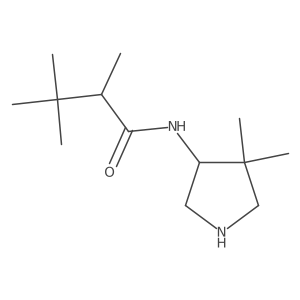 N-(4,4-dimethylpyrrolidin-3-yl)-2,3,3-trimethylbutanamide结构式