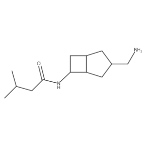N-[3-(aminomethyl)bicyclo[3.2.0]heptan-6-yl]-3-methylbutanamide结构式