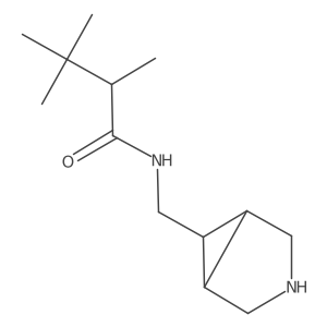 N-({3-azabicyclo[3.1.0]hexan-6-yl}methyl)-2,3,3-trimethylbutanamide结构式