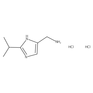 (2-Isopropyl-1H-imidazol-4-yl)methanamine dihydrochloride结构式