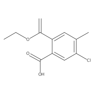 5-Chloro-2-(1-ethoxyethenyl)-4-methylbenzoic acid结构式