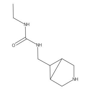 1-({3-Azabicyclo[3.1.0]hexan-6-yl}methyl)-3-ethylurea结构式