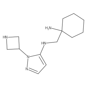 N-[(1-aminocyclohexyl)methyl]-1-(azetidin-3-yl)-1H-pyrazol-5-amine Structure