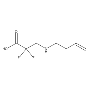 3-[(But-3-en-1-yl)amino]-2,2-difluoropropanoic acid Structure