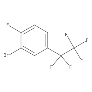 2-Bromo-1-fluoro-4-(pentafluoroethyl)benzene结构式