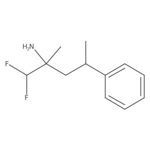 1,1-Difluoro-2-methyl-4-phenylpentan-2-amine Structure
