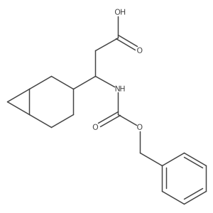(3S)-3-{[(benzyloxy)carbonyl]amino}-3-{bicyclo[4.1.0]heptan-3-yl}propanoic acid结构式