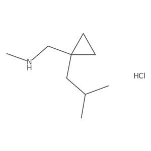 1-(1-Isobutylcyclopropyl)-N-methylmethanamine hydrochloride Structure