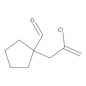 1-(2-Chloroprop-2-en-1-yl)cyclopentane-1-carbaldehyde Structure