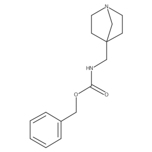 benzyl N-({1-azabicyclo[2.2.1]heptan-4-yl}methyl)carbamate结构式