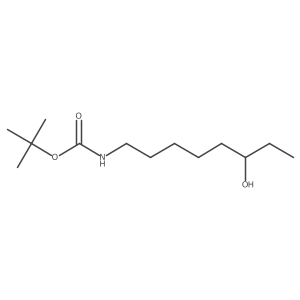 tert-Butyl (6-hydroxyoctyl)carbamate结构式