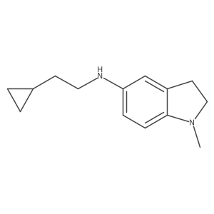 N-(2-cyclopropylethyl)-1-methyl-2,3-dihydro-1H-indol-5-amine Structure