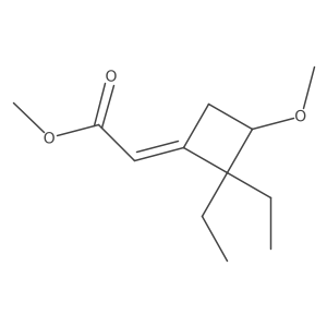 methyl 2-[(1Z)-2,2-diethyl-3-methoxycyclobutylidene]acetate结构式