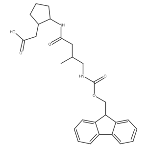 2-{2-[4-({[(9H-fluoren-9-yl)methoxy]carbonyl}amino)-3-methylbutanamido]cyclopentyl}acetic acid Structure