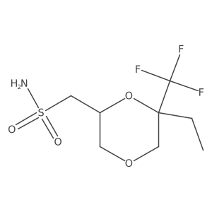 [6-Ethyl-6-(trifluoromethyl)-1,4-dioxan-2-yl]methanesulfonamide Structure