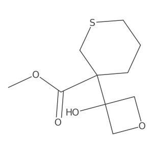 Methyl 3-(3-hydroxyoxetan-3-yl)thiane-3-carboxylate Structure
