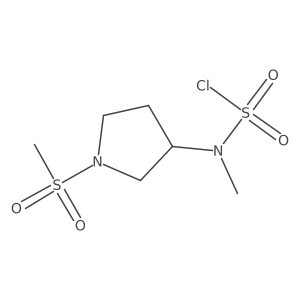 N-(1-methanesulfonylpyrrolidin-3-yl)-N-methylsulfamoyl chloride Structure