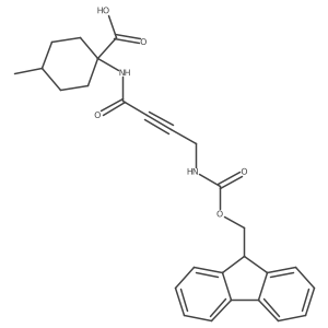 1-[4-({[(9H-fluoren-9-yl)methoxy]carbonyl}amino)but-2-ynamido]-4-methylcyclohexane-1-carboxylic acid Structure