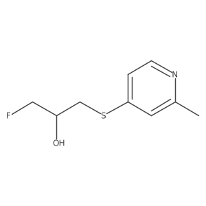 1-Fluoro-3-[(2-methylpyridin-4-yl)sulfanyl]propan-2-ol结构式