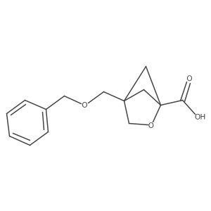 4-((Benzyloxy)methyl)-2-oxabicyclo[2.1.1]hexane-1-carboxylic acid结构式