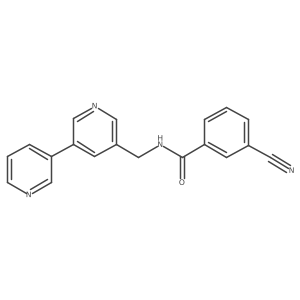 N-([3,3'-bipyridin]-5-ylmethyl)-3-cyanobenzamide Structure