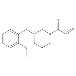 1-[3-[(2-Methoxyphenyl)methyl]piperidin-1-yl]prop-2-en-1-one Structure