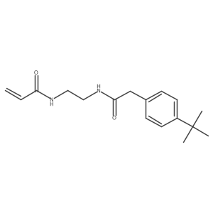 N-{2-[2-(4-tert-butylphenyl)acetamido]ethyl}prop-2-enamide结构式