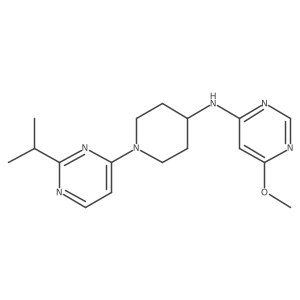 6-methoxy-N-{1-[2-(propan-2-yl)pyrimidin-4-yl]piperidin-4-yl}pyrimidin-4-amine Structure