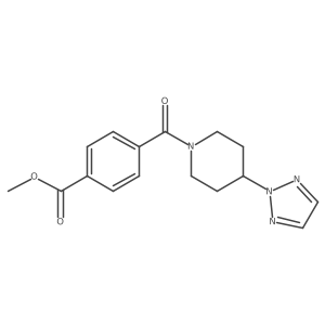 methyl 4-[4-(2H-1,2,3-triazol-2-yl)piperidine-1-carbonyl]benzoate Structure