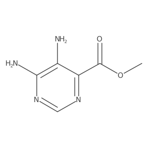 Methyl 5,6-diaminopyrimidine-4-carboxylate结构式