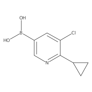 (5-Chloro-6-cyclopropylpyridin-3-yl)boronic acid Structure