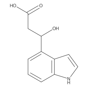(3R)-3-hydroxy-3-(1H-indol-4-yl)propanoic acid Structure