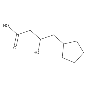 (3R)-4-cyclopentyl-3-hydroxybutanoic acid Structure