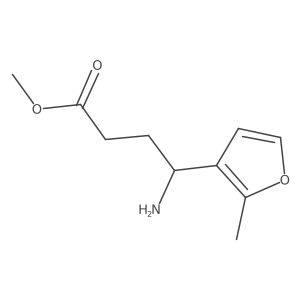 Methyl 4-amino-4-(2-methylfuran-3-yl)butanoate结构式