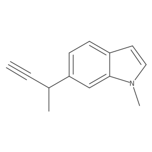 6-(but-3-yn-2-yl)-1-methyl-1H-indole Structure